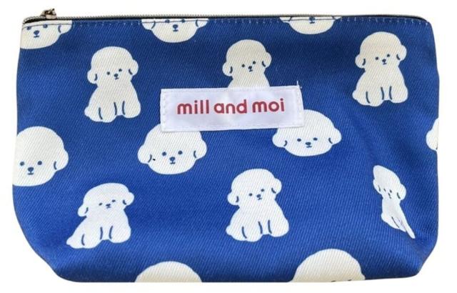 mill and moi（mill and moi）/ビション フリーゼ ポーチ マチ付き