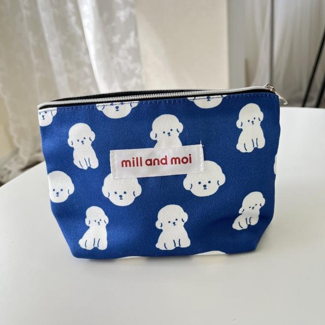 mill and moi（mill and moi）/ビション フリーゼ ポーチ マチ付き