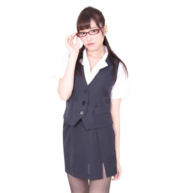 BeWith（BeWith）/【ハロウィン】コスプレ BeWith 制服 秘書 XLサイズ ネイビー かわいい