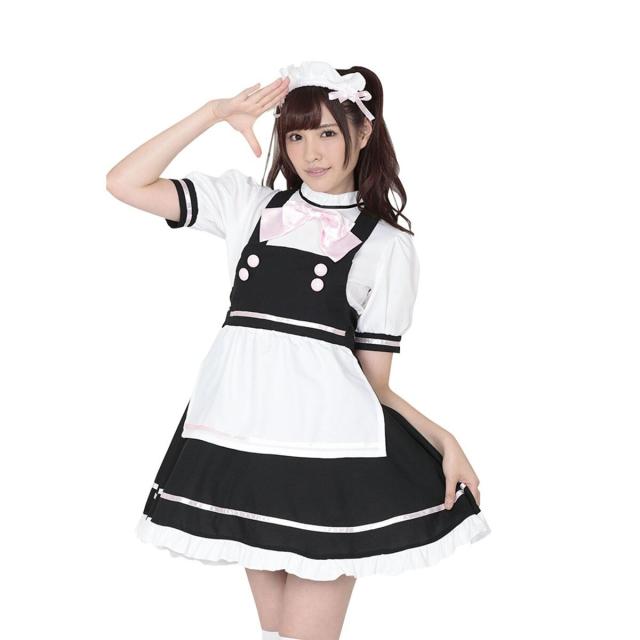 A&TCollection（A&TCollection）/【 コスプレ 】 A&T Collection 萌え カフェ メイド ホワイト ブラック M