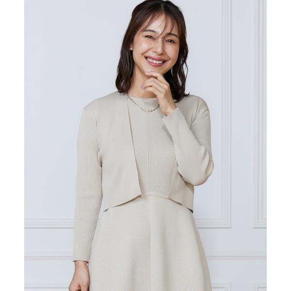 エフデ ブラック（ef−de Black）/リブショート丈ボレロ