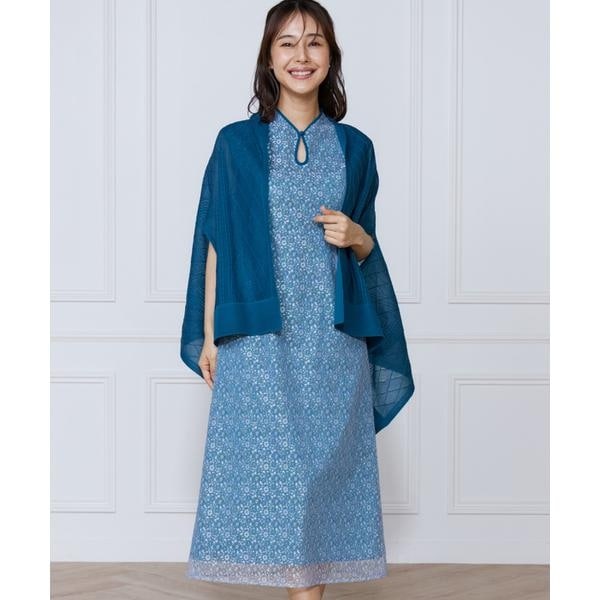 エフデ ブラック（ef−de Black）/小花柄配色レースワンピース