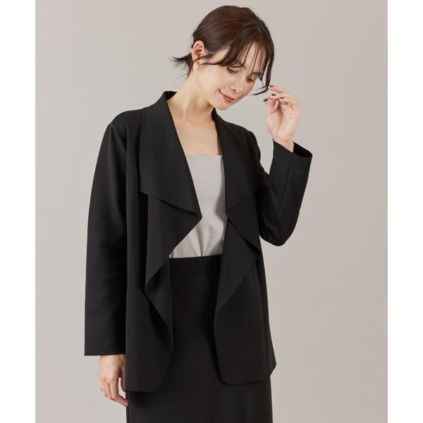 エフデ ブラック（ef−de Black）/ダンボールニットロングジャケット