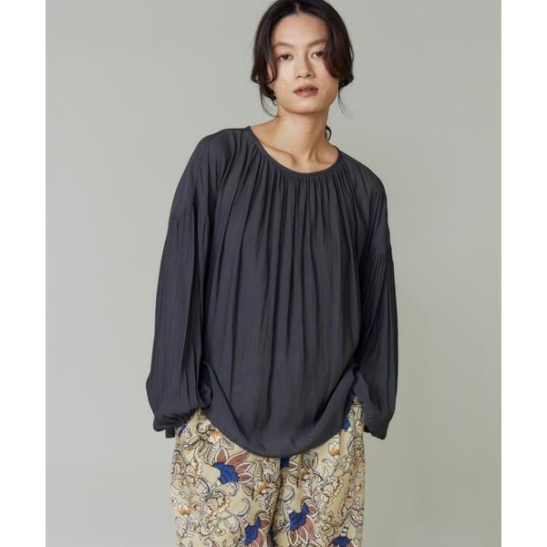ルスーク（Le Souk）/《大きいサイズ》ギャザーブラウス