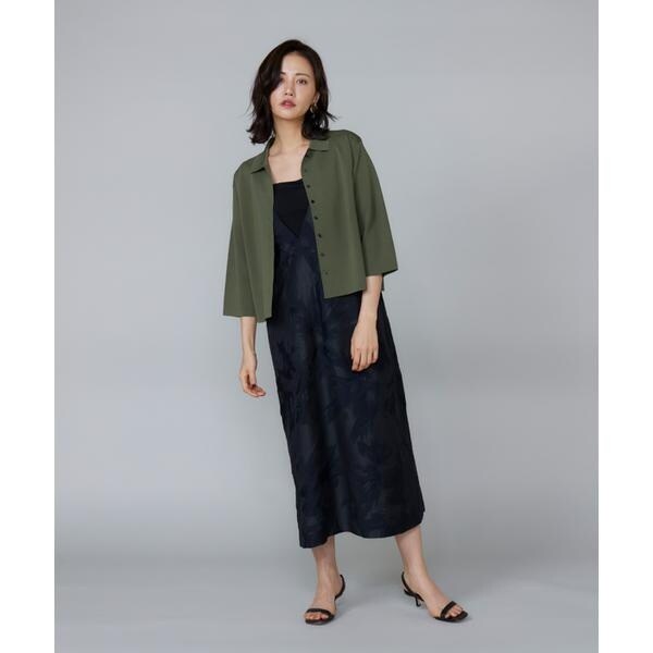 ルスーク（Le Souk）/《大きいサイズ》ミラノリブ衿付きプルオーバー