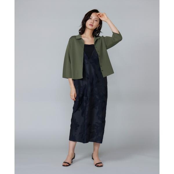 ルスーク（Le Souk）/《大きいサイズ》ミラノリブ衿付きプルオーバー