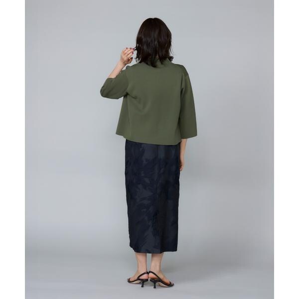 ルスーク（Le Souk）/《大きいサイズ》ミラノリブ衿付きプルオーバー