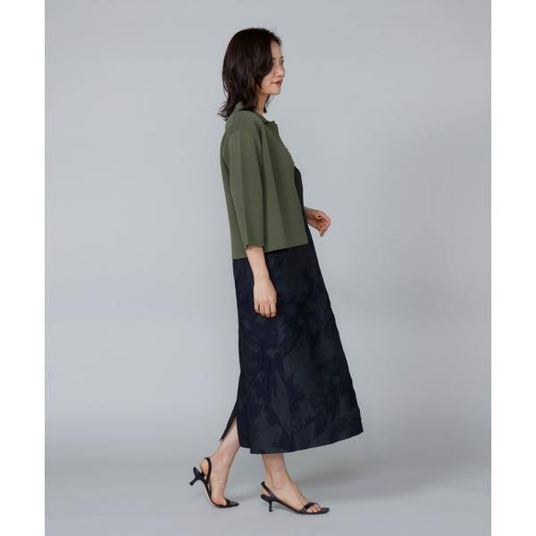 ルスーク（Le Souk）/《大きいサイズ》ミラノリブ衿付きプルオーバー