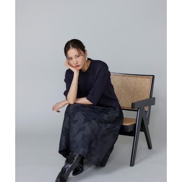 ルスーク（Le Souk）/《大きいサイズ》ミラノリブ衿付きプルオーバー