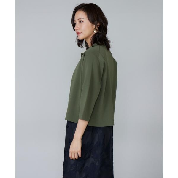 ルスーク（Le Souk）/《大きいサイズ》ミラノリブ衿付きプルオーバー