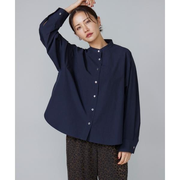 ルスーク（Le Souk）/《大きいサイズ》バンドカラーシャツ