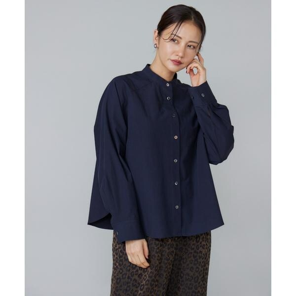 ルスーク（Le Souk）/《大きいサイズ》バンドカラーシャツ