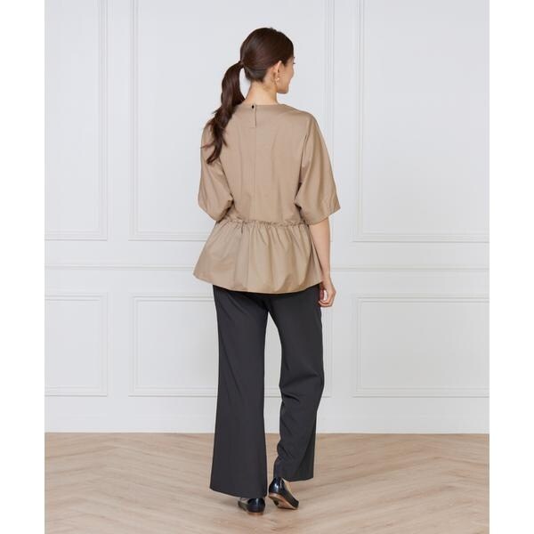 ルスーク（Le Souk）/《大きいサイズ》異素材フリルカットプルオーバー