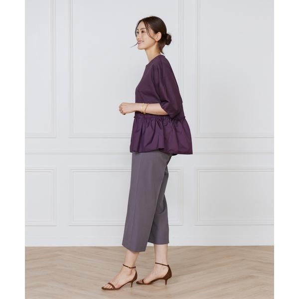 ルスーク（Le Souk）/《大きいサイズ》異素材フリルカットプルオーバー