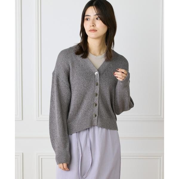 ルスーク（Le Souk）/《大きいサイズ》シャイニーカーディガン