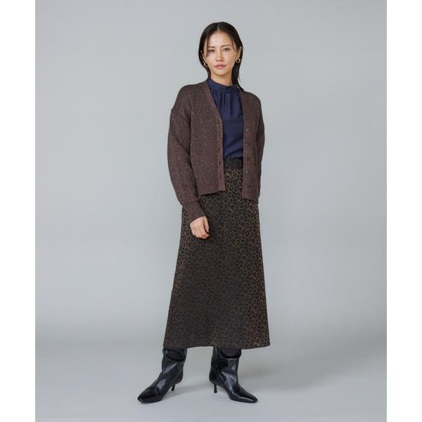 ルスーク（Le Souk）/《大きいサイズ》シャイニーカーディガン