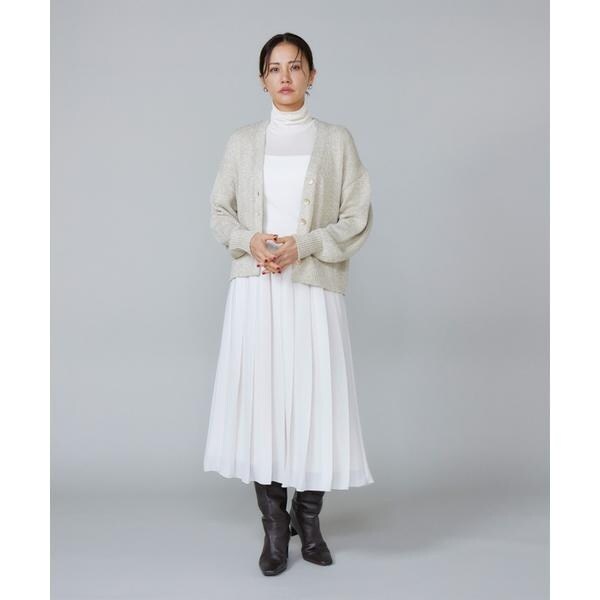 ルスーク（Le Souk）/《大きいサイズ》シャイニーカーディガン