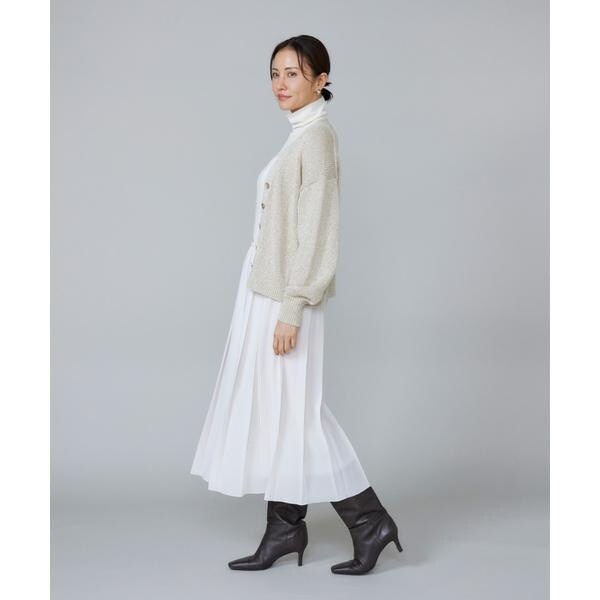 ルスーク（Le Souk）/《大きいサイズ》シャイニーカーディガン