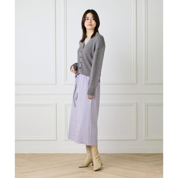 ルスーク（Le Souk）/《大きいサイズ》シャイニーカーディガン