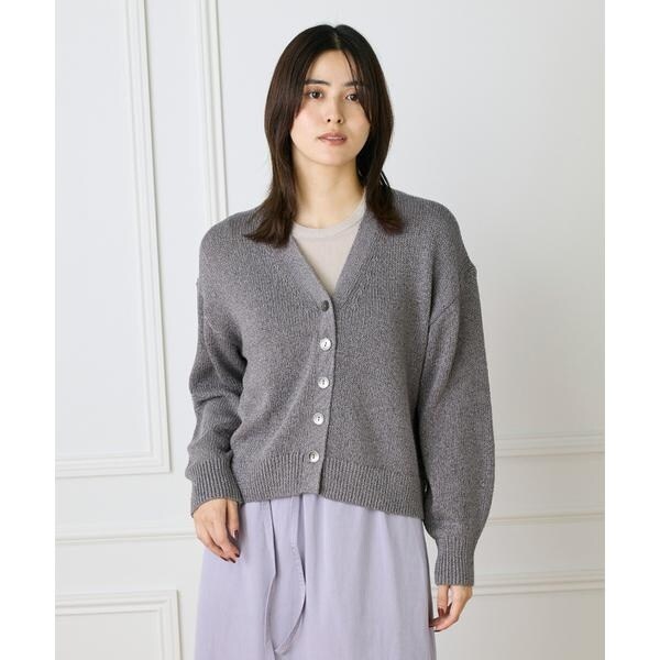 ルスーク（Le Souk）/《大きいサイズ》シャイニーカーディガン