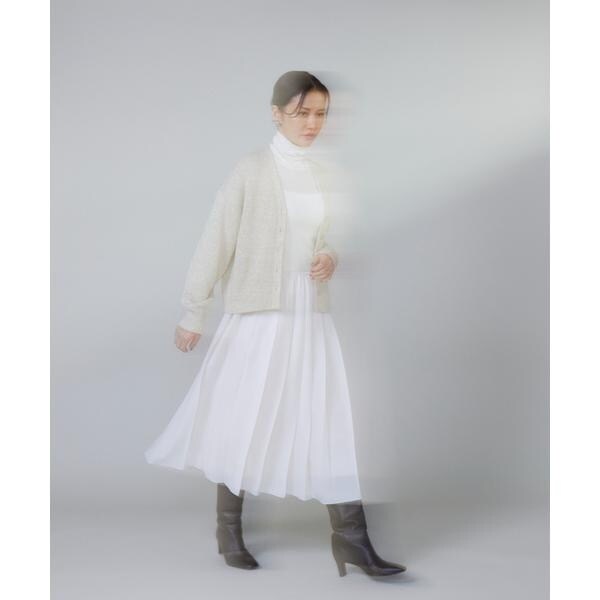 ルスーク（Le Souk）/《大きいサイズ》シャイニーカーディガン