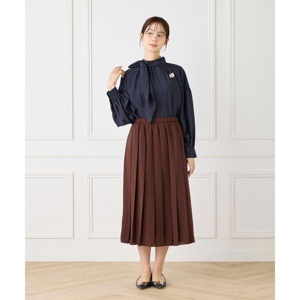 ルスーク（Le Souk）/《大きいサイズ》ボウタイ付きブラウス