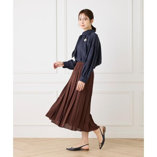 ルスーク（Le Souk）/《大きいサイズ》ボウタイ付きブラウス