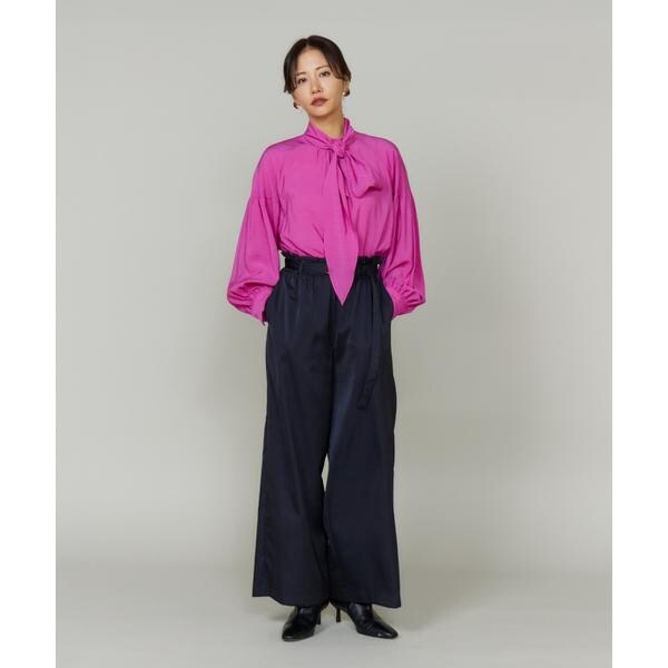 ルスーク（Le Souk）/《大きいサイズ》ボウタイ付きブラウス