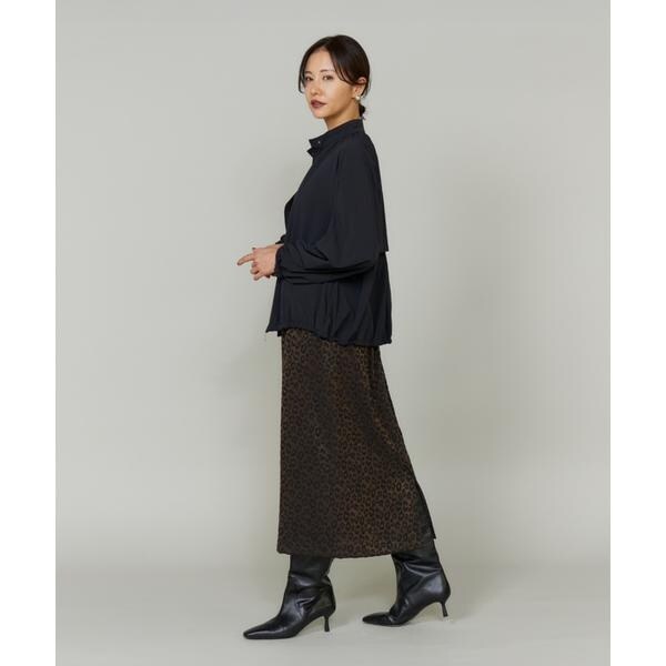 ルスーク（Le Souk）/《大きいサイズ》ギャザーショートブルゾン