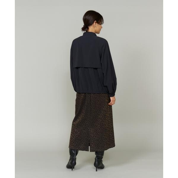 ルスーク（Le Souk）/《大きいサイズ》ギャザーショートブルゾン