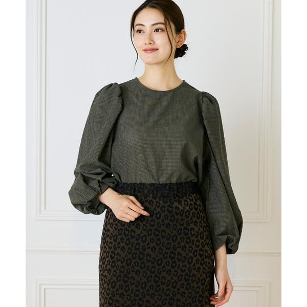 ルスーク（Le Souk）/《大きいサイズ》ギャザースリーブプルオーバー