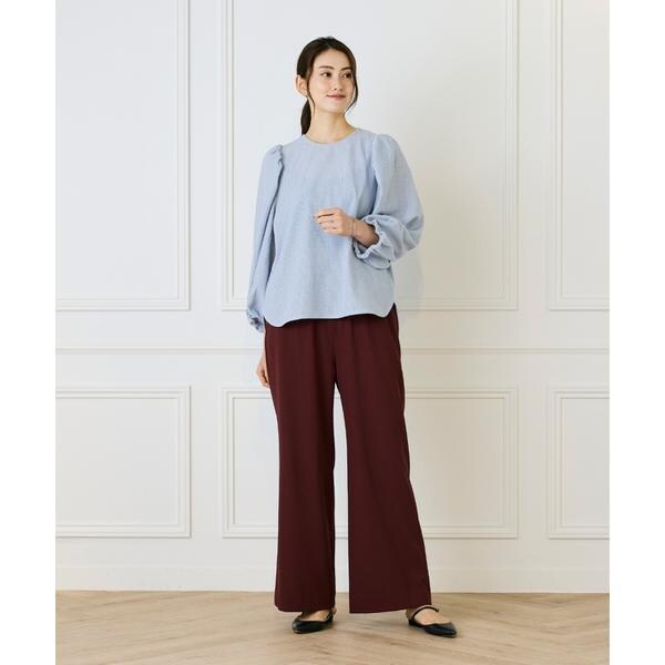 ルスーク（Le Souk）/《大きいサイズ》ギャザースリーブプルオーバー