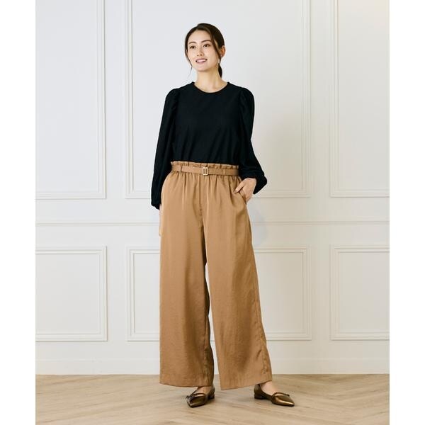 ルスーク（Le Souk）/《大きいサイズ》ギャザースリーブプルオーバー