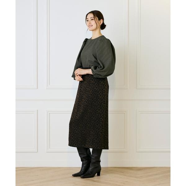 ルスーク（Le Souk）/《大きいサイズ》ギャザースリーブプルオーバー