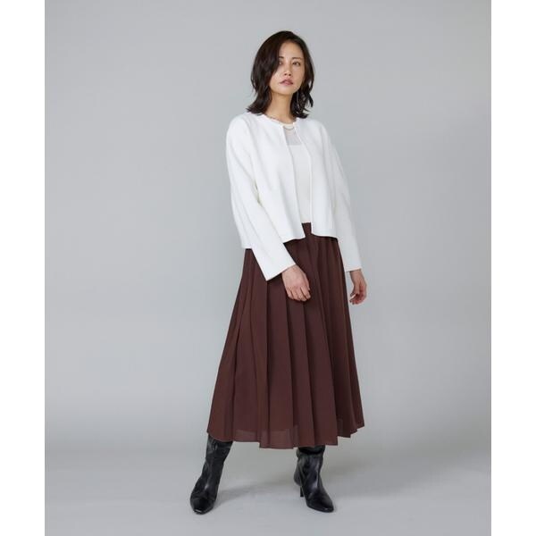 ルスーク（Le Souk）/《大きいサイズ》ミラノリブフォルムカーディガン