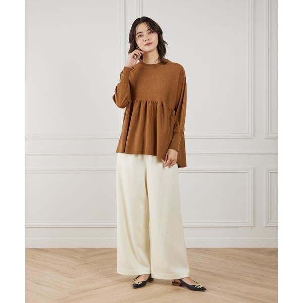 ルスーク（Le Souk）/ヘムギャザーニットプルオーバー