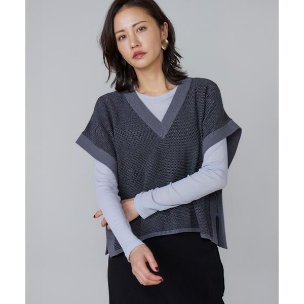 ルスーク（Le Souk）/《大きいサイズ》ニットベスト