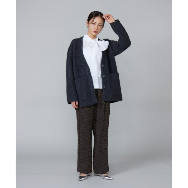 ルスーク（Le Souk）/《大きいサイズ》ラクーン接結編みニットジャケット