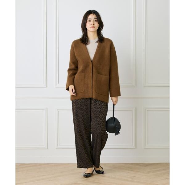 ルスーク（Le Souk）/《大きいサイズ》ラクーン接結編みニットジャケット