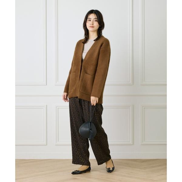 ルスーク（Le Souk）/《大きいサイズ》ラクーン接結編みニットジャケット