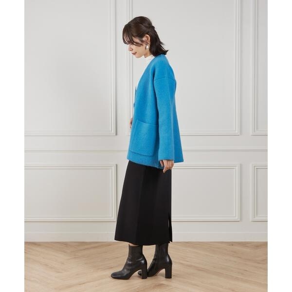 ルスーク（Le Souk）/《大きいサイズ》ラクーン接結編みニットジャケット