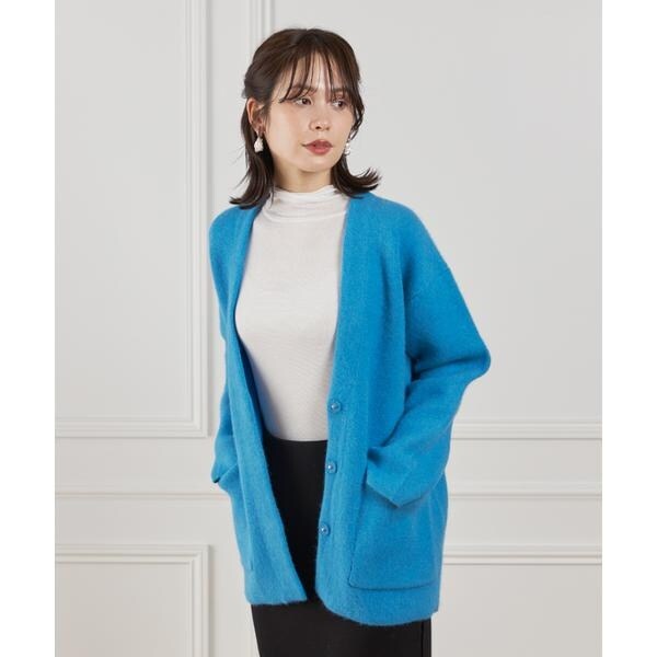 ルスーク（Le Souk）/《大きいサイズ》ラクーン接結編みニットジャケット