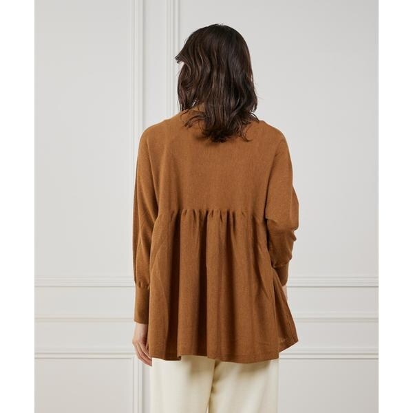 ルスーク（Le Souk）/《大きいサイズ》ヘムギャザーニットプルオーバー