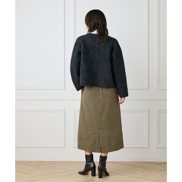 ルスーク（Le Souk）/《大きいサイズ》細タイベルト付きAラインスカート