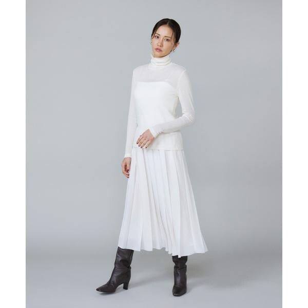 ルスーク（Le Souk）/《大きいサイズ》シアーテレハイネックTシャツ