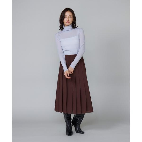 ルスーク（Le Souk）/《大きいサイズ》シアーテレハイネックTシャツ