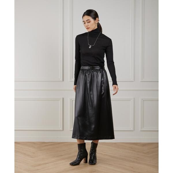 ルスーク（Le Souk）/《大きいサイズ》シアーテレハイネックTシャツ