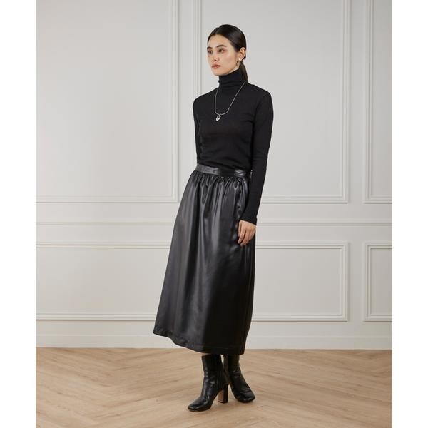 ルスーク（Le Souk）/《大きいサイズ》シアーテレハイネックTシャツ