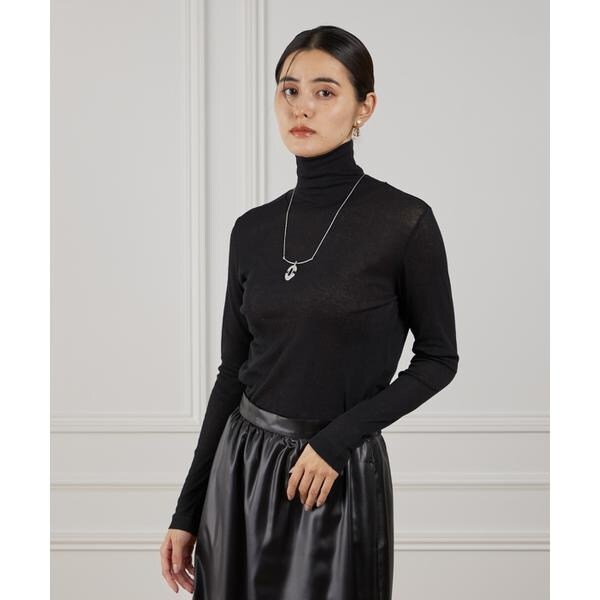 ルスーク（Le Souk）/《大きいサイズ》シアーテレハイネックTシャツ