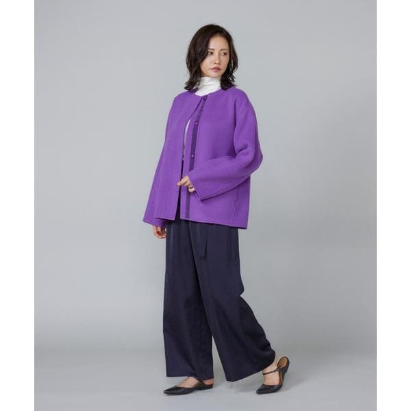 ルスーク（Le Souk）/《大きいサイズ》クルーネックリバーコート